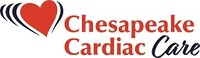 Logo of Chesapeake Cardiac Care featuring a red heart with black curved lines and the name "Chesapeake Cardiac Care" in red and black text.